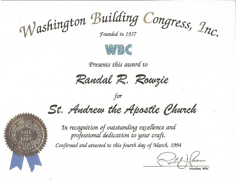 Washington Building Congress Award