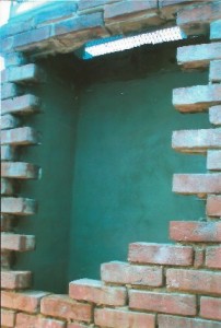 detail look at brickwork
